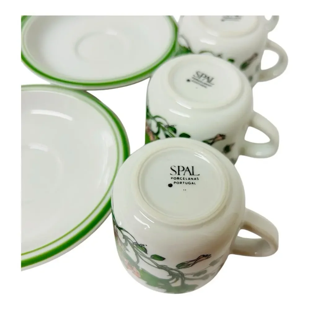 4 IKEA Spal Demitasse Cup Saucer Espresso Set Midsommar By Marguerite Walfridson
